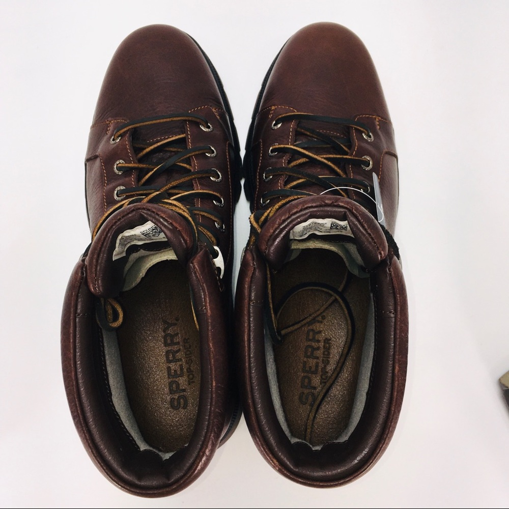 Sperry Men's Watertown LTT Dark Brown Leather Boot - Picture 9 of 16